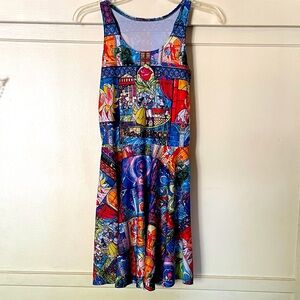 Beauty and the Beast Stain Glass Skater Dress